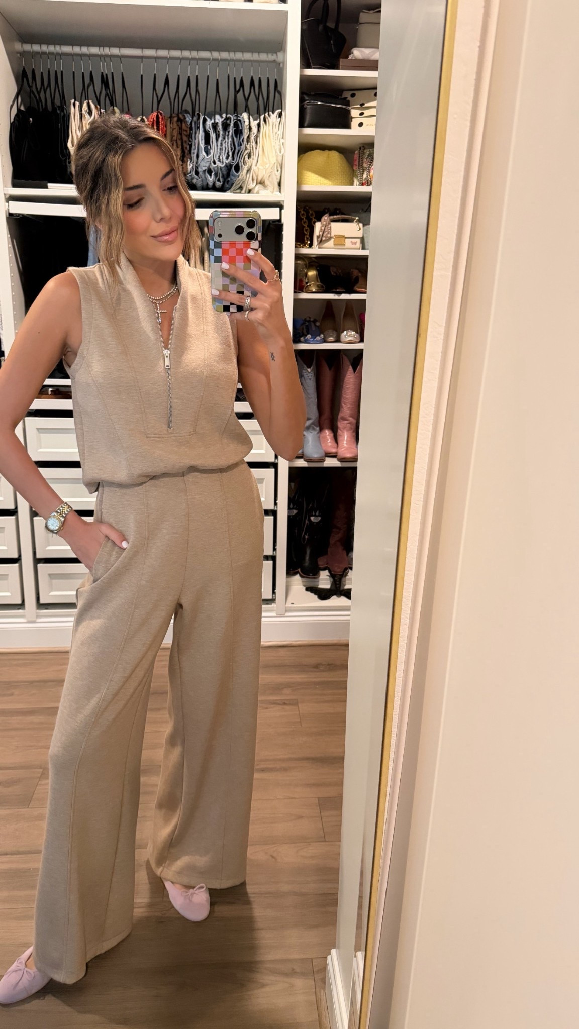 comfy jumpsuit for a road trip to FTW! I wear this too much and I’m aware lol, it’s just so cute but also feels like pj’s!!! 

size: small tall

@Spanx 

#LTKWorkwear #LTKootd #LTKActive