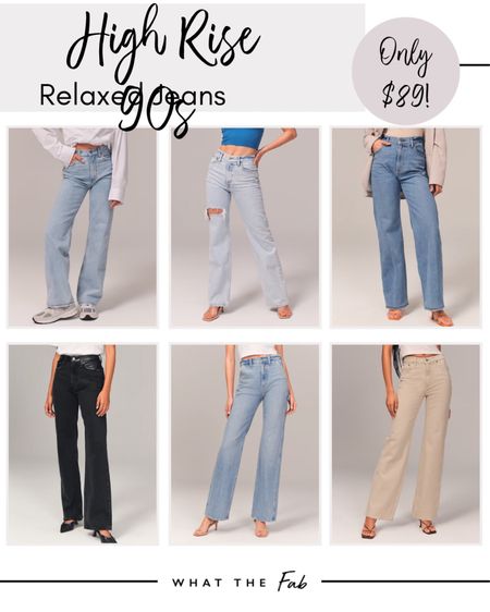 High Rise 90s Relaxed Jean, all things denim, straight jeans, denim jeans, bottoms, relaxed jeans

#LTKSale #LTKtravel #LTKunder100