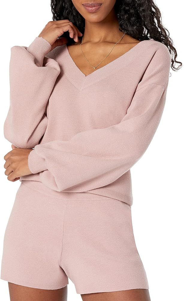 The Drop Women's Mia Bell-Sleeve Deep V-Neck Supersoft Sweater | Amazon (US)