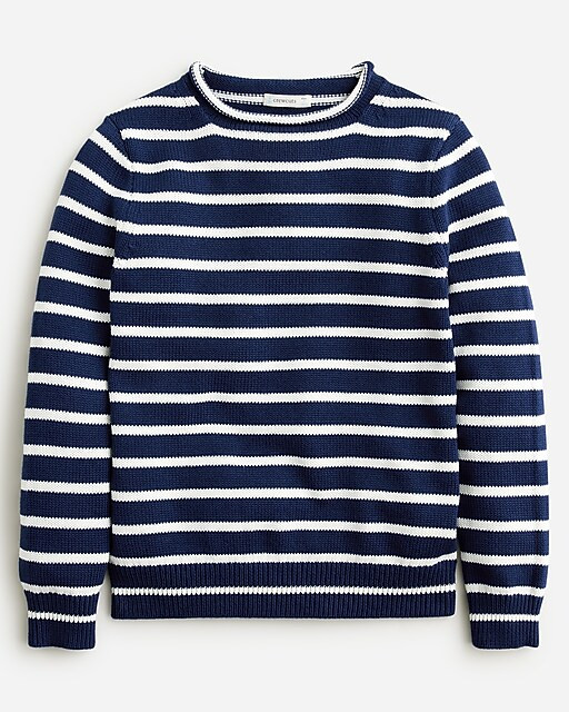 Kids' heritage cotton Rollneck™ sweater in stripe | J. Crew US