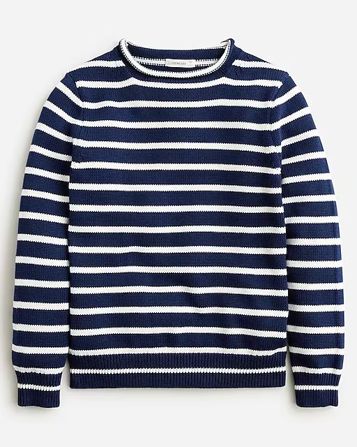 Kids' heritage cotton Rollneck™ sweater in stripe | J.Crew US