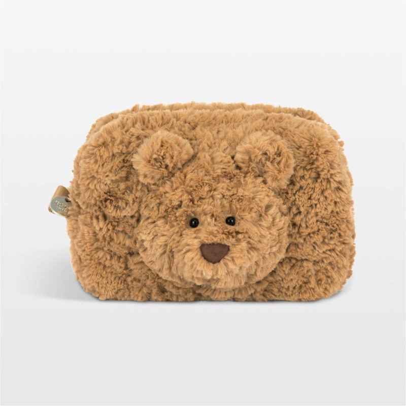 Jellycat Bartholomew Bear Pouch Kids Stuffed Animal Pouch | Crate & Kids | Crate & Barrel