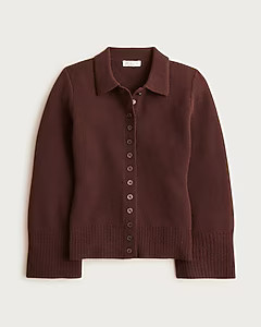 Milano-stitch cinched-waist cardigan | J. Crew US