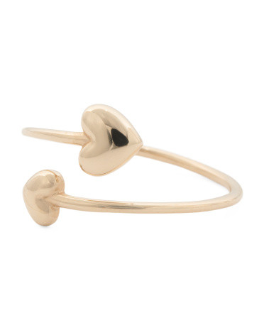 14kt Gold Heart Bypass Ring | TJ Maxx