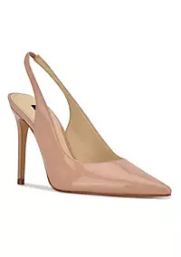 Feather Pointy Toe Slingback Dress Pumps | Belk