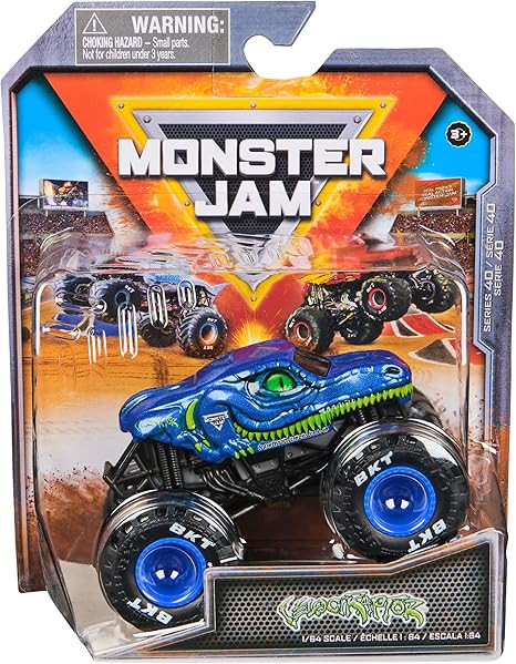 Monster Jam, Official Velociraptor Monster Truck, Die-Cast Vehicle, 1:64 Scale, Kids Toys for Boy... | Amazon (US)