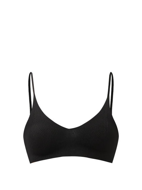 Jacquemus - Valensole Ribbed Bralette - Womens - Black | Matches (US)