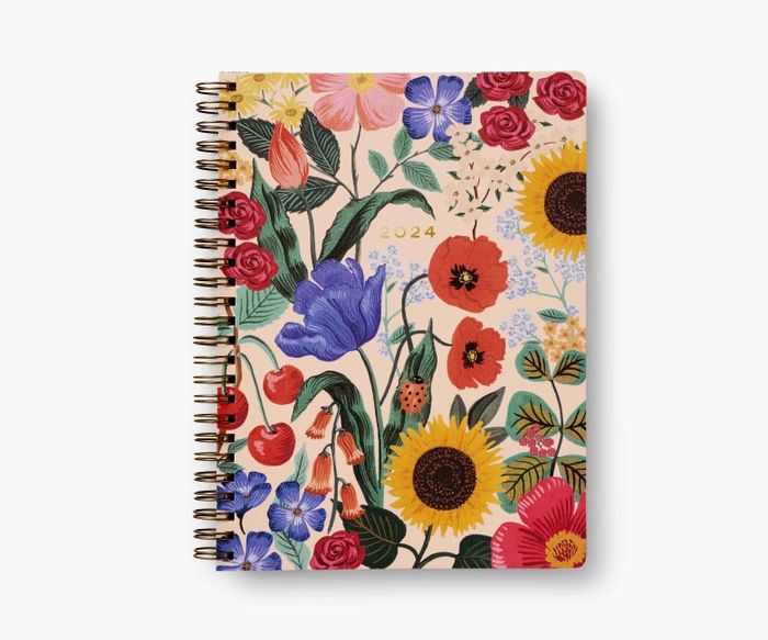 2024 12-Month Softcover Spiral Planner | Rifle Paper Co.