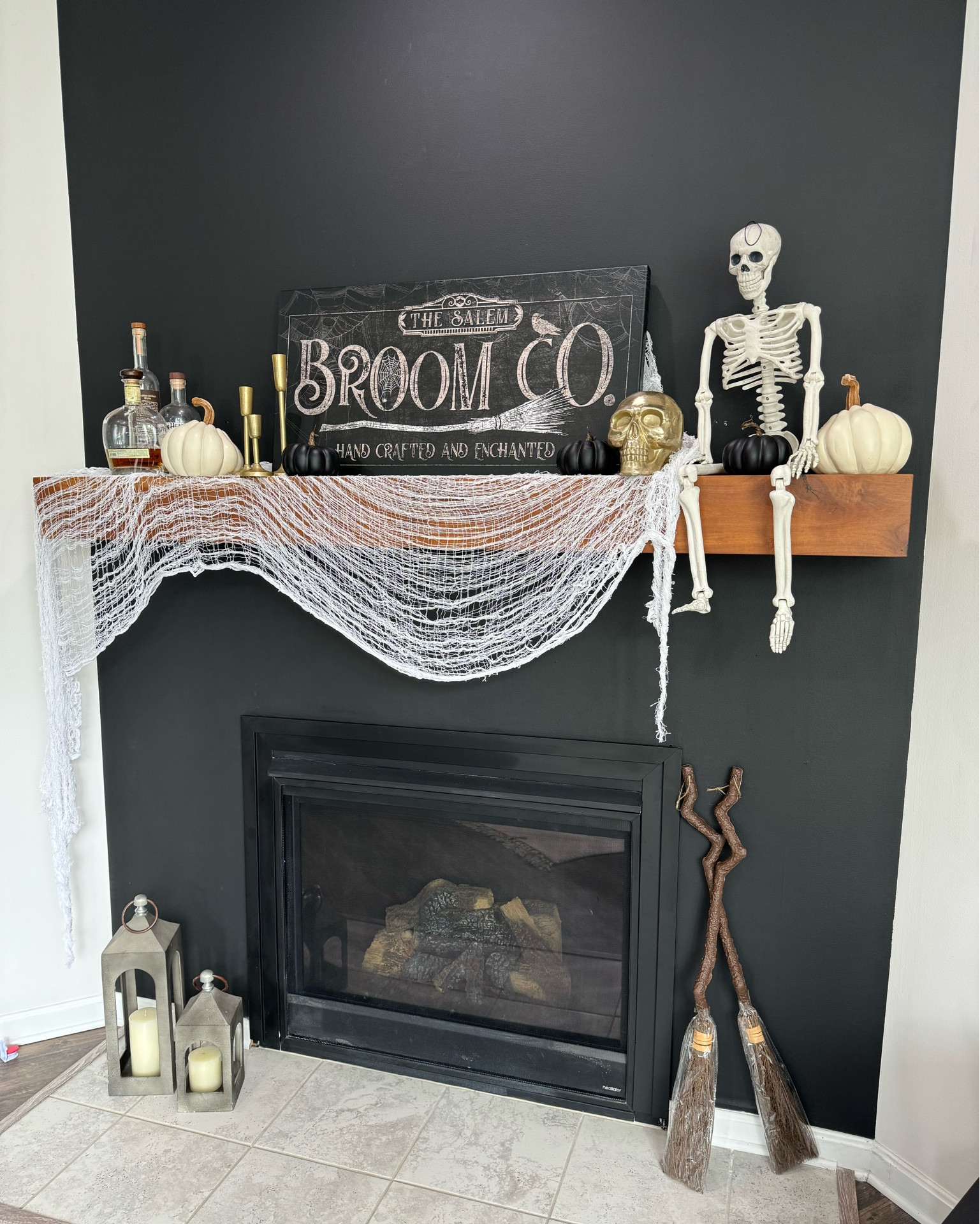 Halloween, porch decor.  Pottery barn ghosts. Fall decor. Mantel

#LTKHome #LTKHalloween #LTKSeasonal