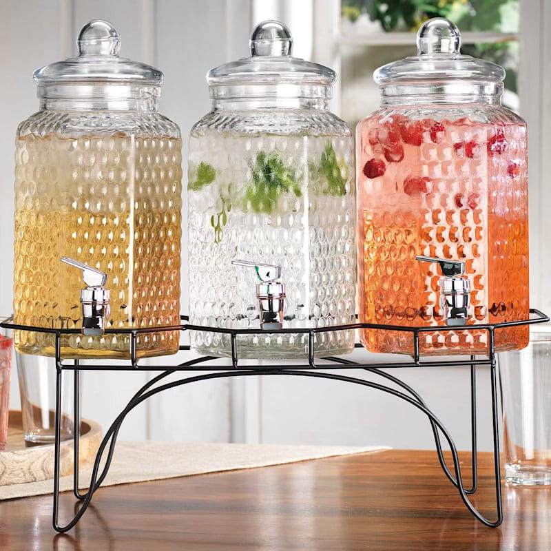 Triple Gallon Beverage Dispenser with Stand | At Home
