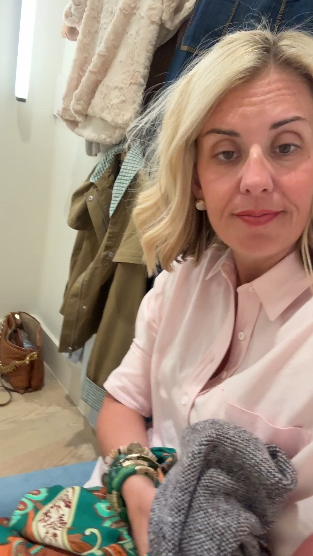 Anthro Dressing Room Diaries…so much goodness!! Try-on coming soon!!
Tops/Sweaters - xs
Daily Practice wrap top - small 
Mother Jeans - 26P
Maxi Skirt - xs 
Cord Skirt - xs (need small)
Emmy Dresses - xs
Farm Rio Dress - xxs (size down) 
Snake print pants - 4 
Jackets - xs


*code FALL for 30% off Allie + Bess
