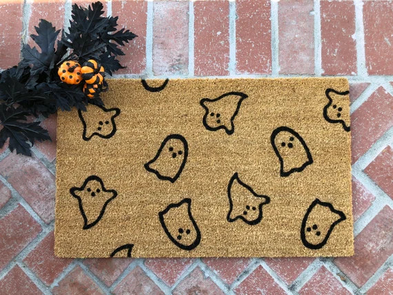 Halloween Doormat / Welcome Mat / Ghost / Thanksgiving Doormat | Etsy | Etsy (US)