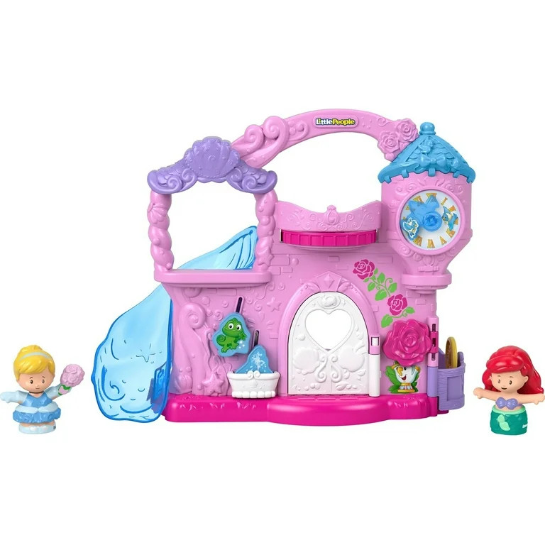 Disney Princess Play & Go Castle Little People Portable Playset & 2 Figures for Toddlers | Walmart (US)