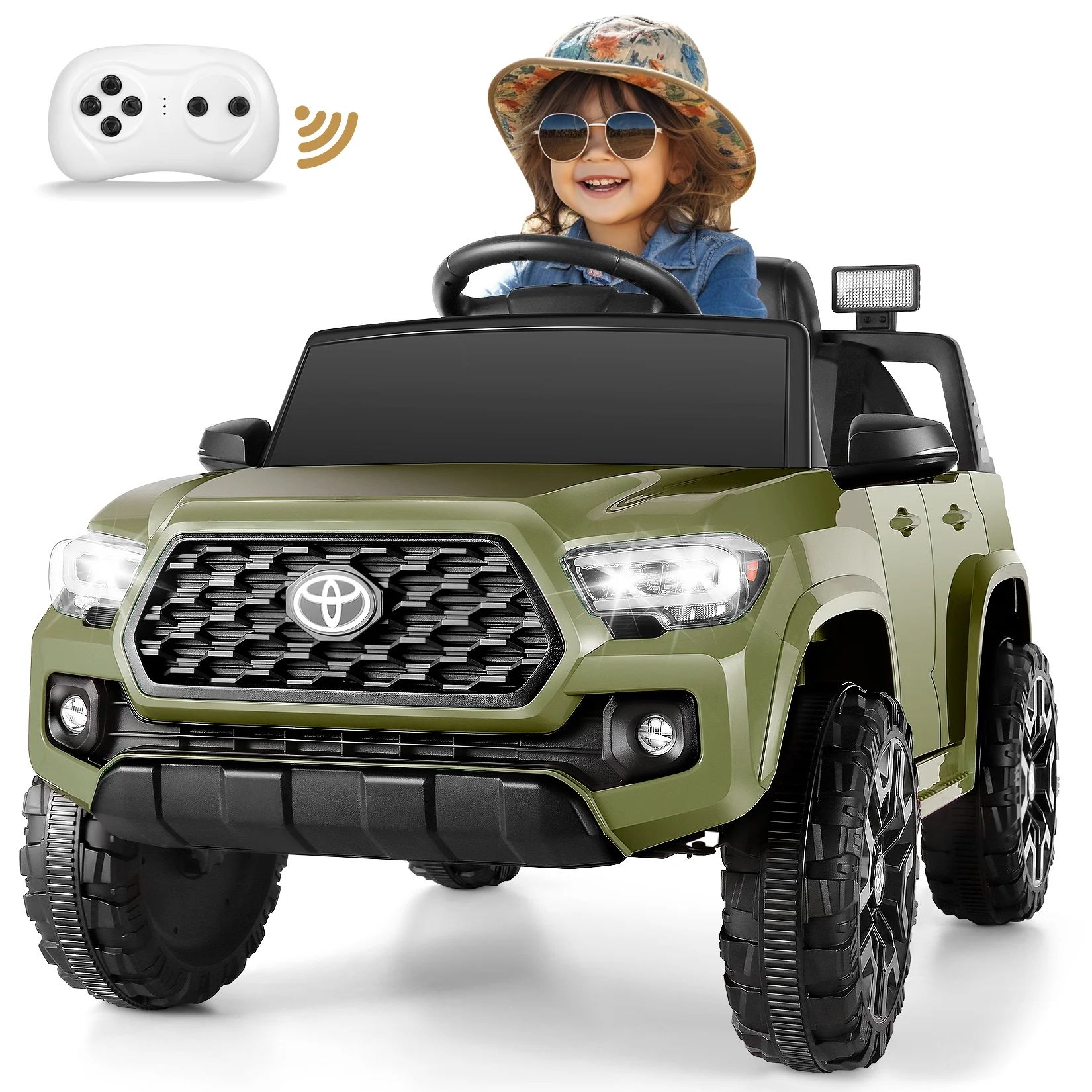 Funcid 12V 7AH Kids Ride on Car Toys Licensed Toyota Tacoma Battery Powered Electric Car Truck wi... | Walmart (US)