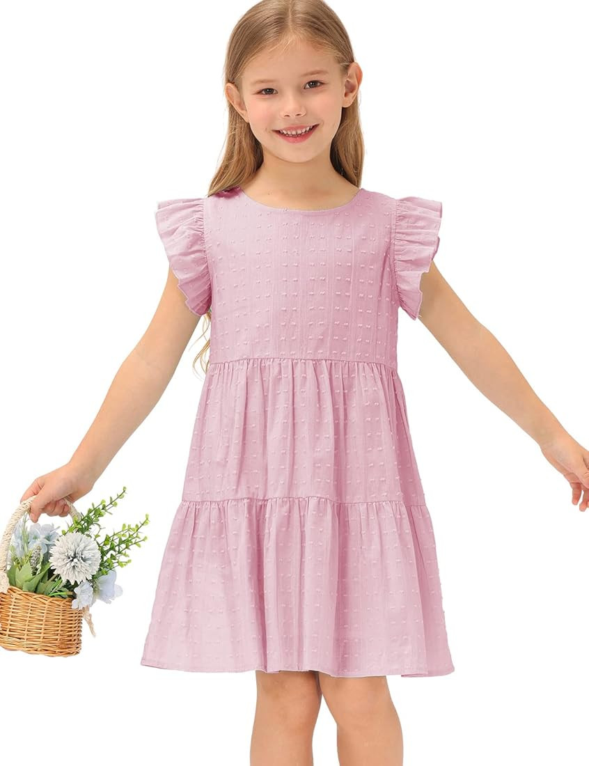 GRACE KARIN Girls Summer Dress Sleeveless Casual Crewneck A-Line Dresses for 5-12 Years Kids | Amazon (US)