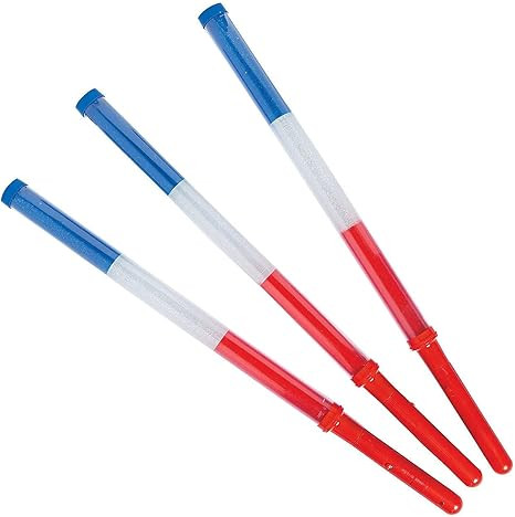 Fun Express USA Patriotic Light Up Flashing Baton - Set of 6 - Fourth of July Toys and Party Supp... | Amazon (US)