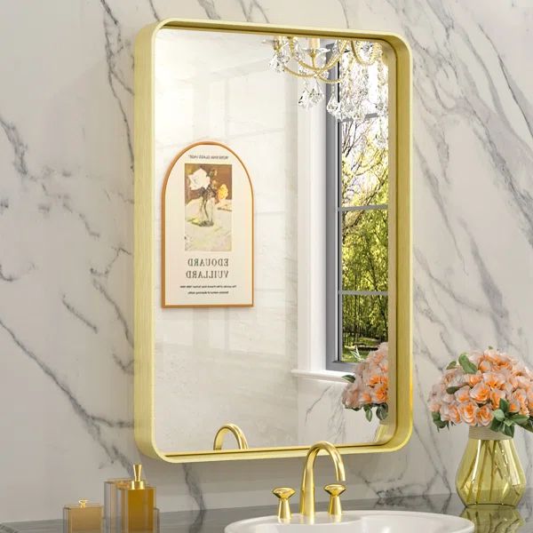 Tyro Bathroom Decorative Home Decor Corner Hangs Accent Mirror | Wayfair North America