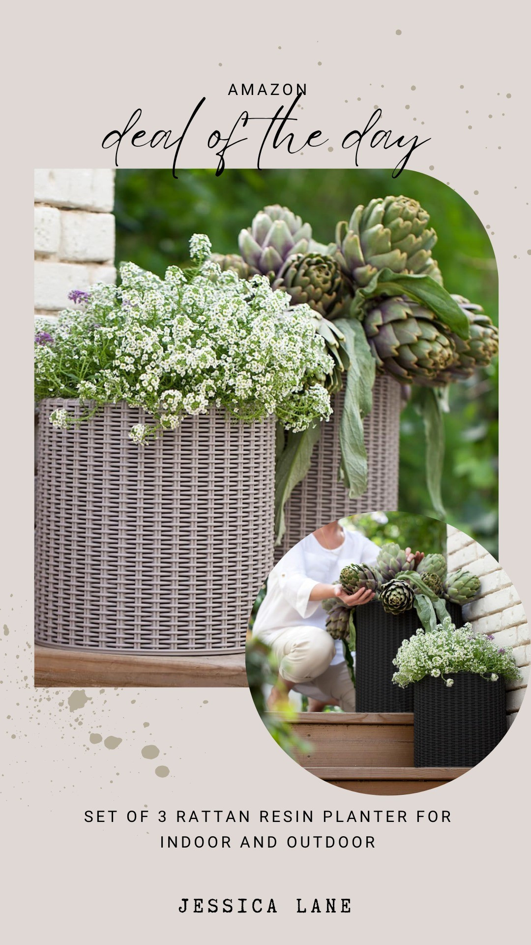 Elevate your plant game with this versatile set of three rattan resin planters designed for both indoor and outdoor use. They offer a stylish, weather-resistant home for your favorite greenery.#planters #gardendesign #amazonhome #outdoorpatio

#LTKSaleAlert #LTKHome #LTKSeasonal