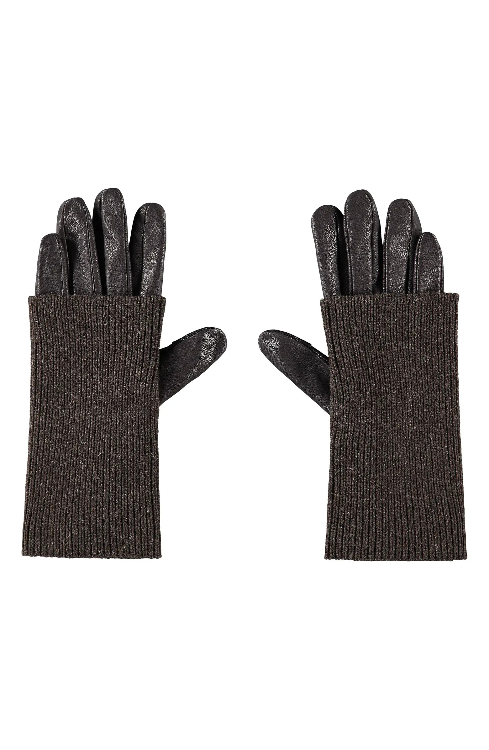 Favorite Daughter Knit Arm Warmer & Leather Gloves Set | Nordstrom | Nordstrom