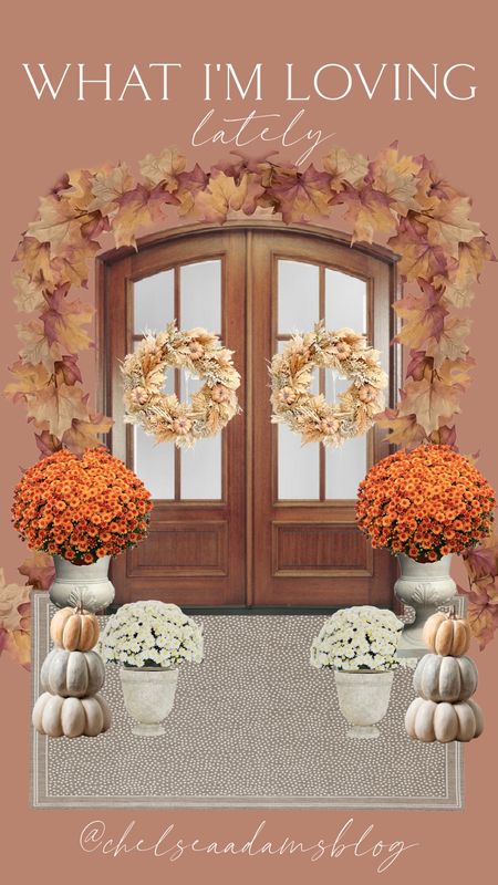 Outdoor fall decor
Front porch fall decor
Fall garland is from oriental trading..not linkable
Outdoor garland
Faux mum
European home decor
Grandmillenial fall decor
Neutral home
Luxury home decor
Neutral fall decor


#LTKhome #LTKunder50 #LTKunder100