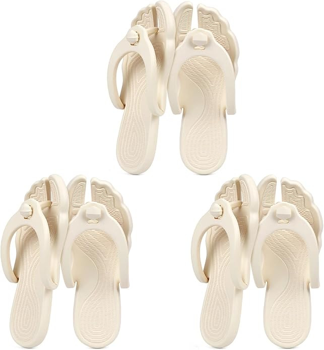 Rosoz Flip Flops for Women Men Foldable Travel Slippers Lightweight Shower Shoes Non-Slip Quick-D... | Amazon (US)