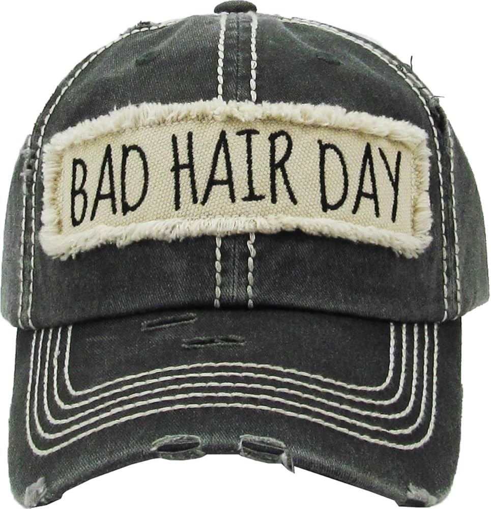 Funky Junque Distressed Vintage Baseball Cap - Embroidered Patch Women's Hat - Holiday, Lifestyle... | Amazon (US)