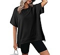 Dokotoo Oversized T Shirts for Women Crewneck Short Sleeve Casual Summer Tops Lightweight Loose H... | Amazon (US)