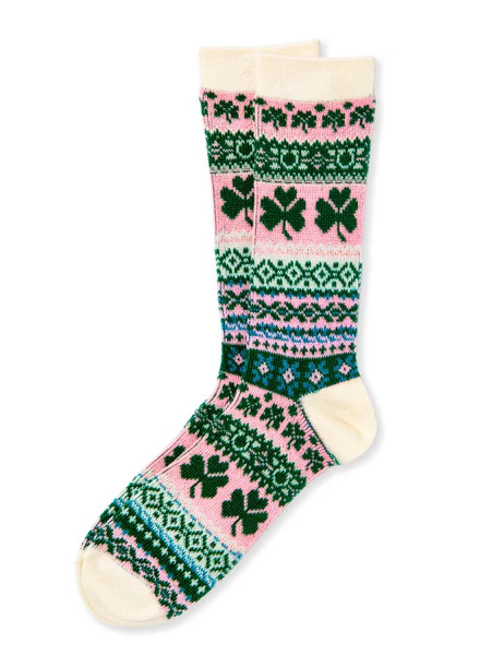 Pink Irish Fair Isle Socks | Kiel James Patrick