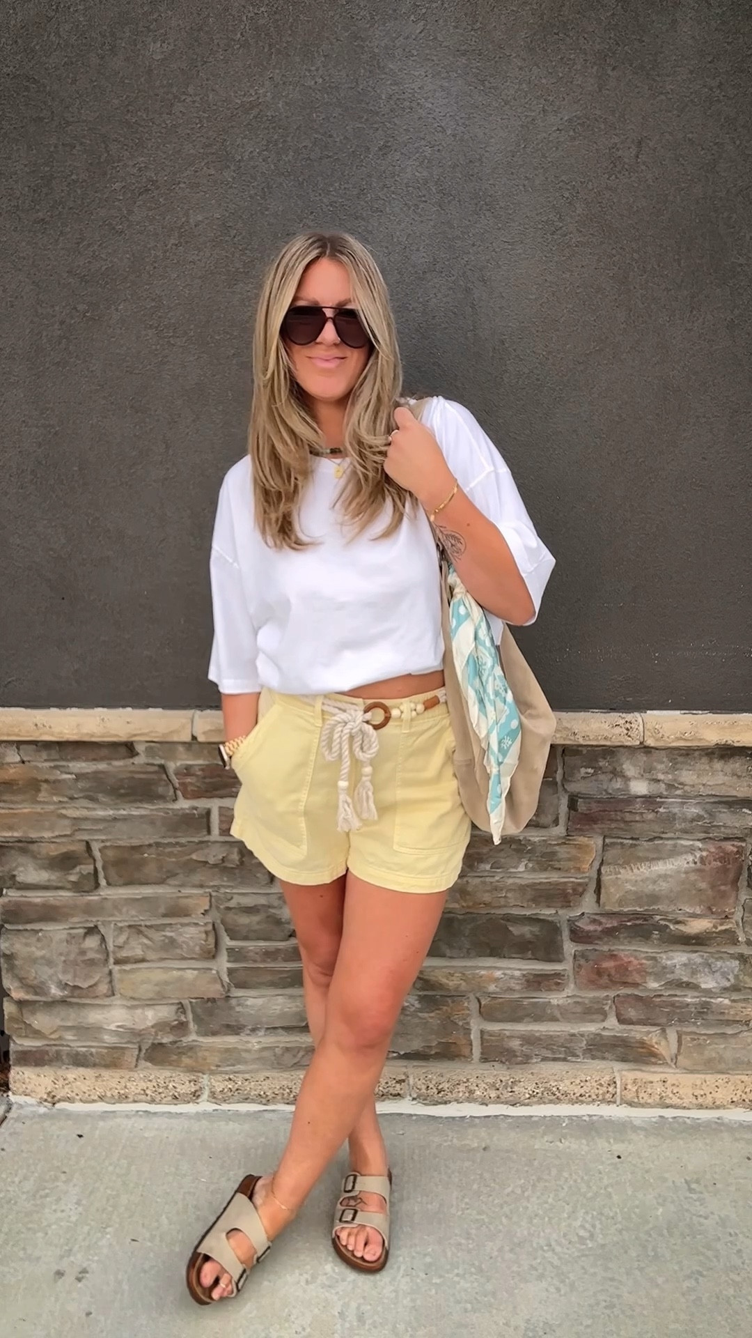 Tall mom summer casual outfit, ootd 

Large tee, medium shorts, 12 sandals 


#LTKOver40 #LTKMidsize