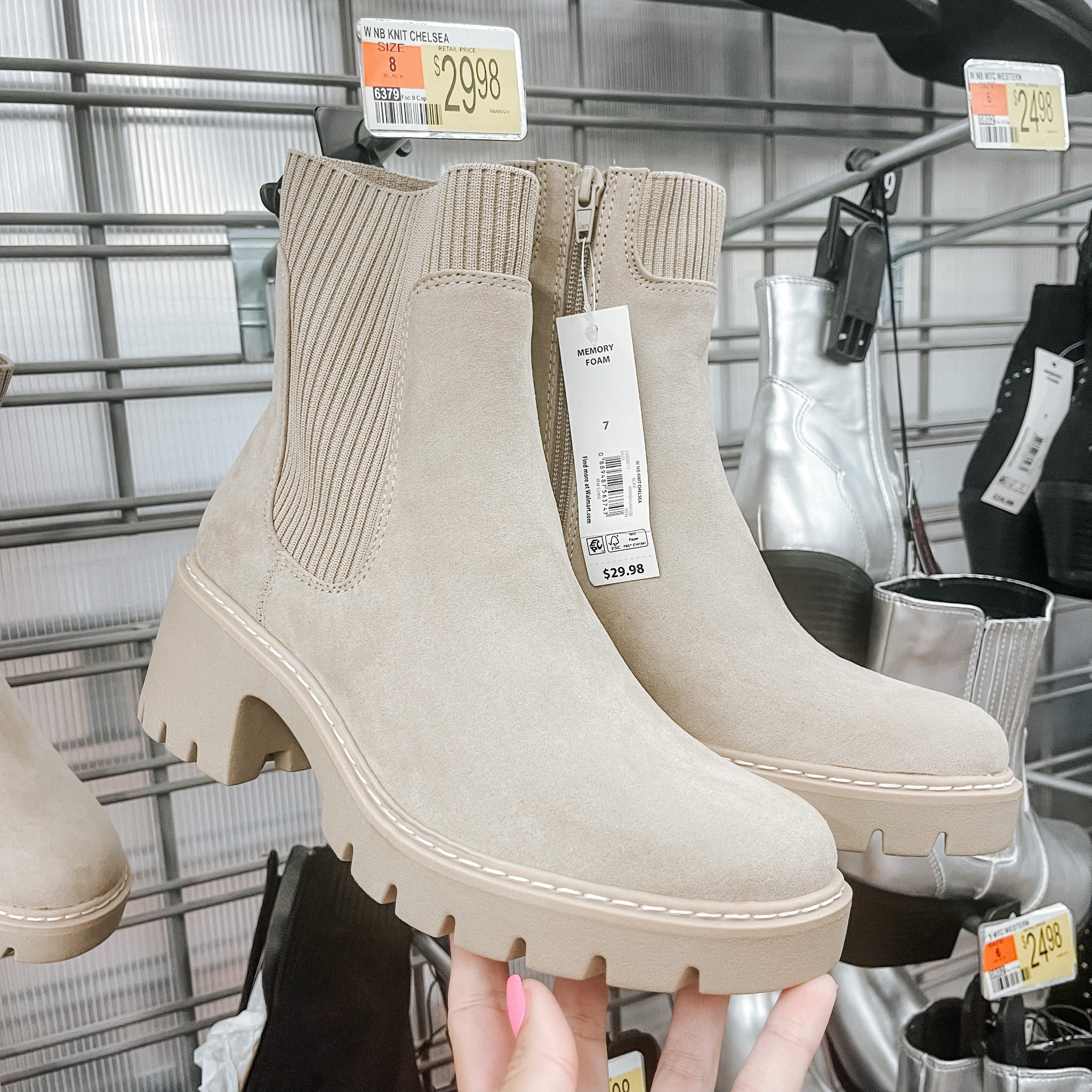 The best pair of boots I’ve ever owned! They are No Boundaries lug boots from Walmart and they also come in black and a brown and black mix. SUPER comfortable.

#walmart
#walmartfashion
#walmartfinds
#noboundaries
#lugboots
#booties

#LTKstyletip #LTKshoecrush