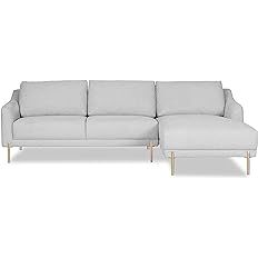 POLY & BARK Lissie Right Sectional Sofa, Cumulus Grey | Amazon (US)