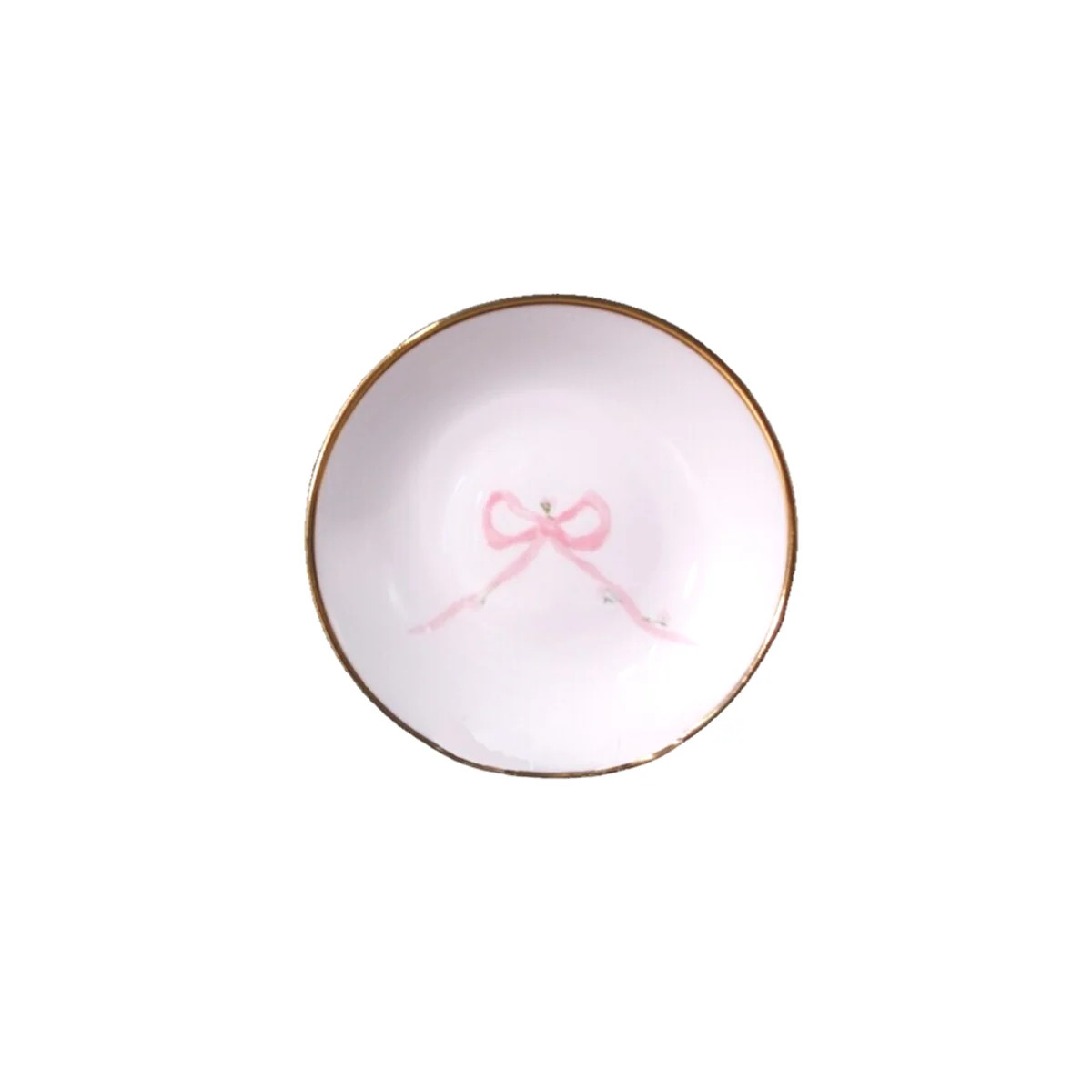 Porcelain Bow Round Dish | Bows & Blue