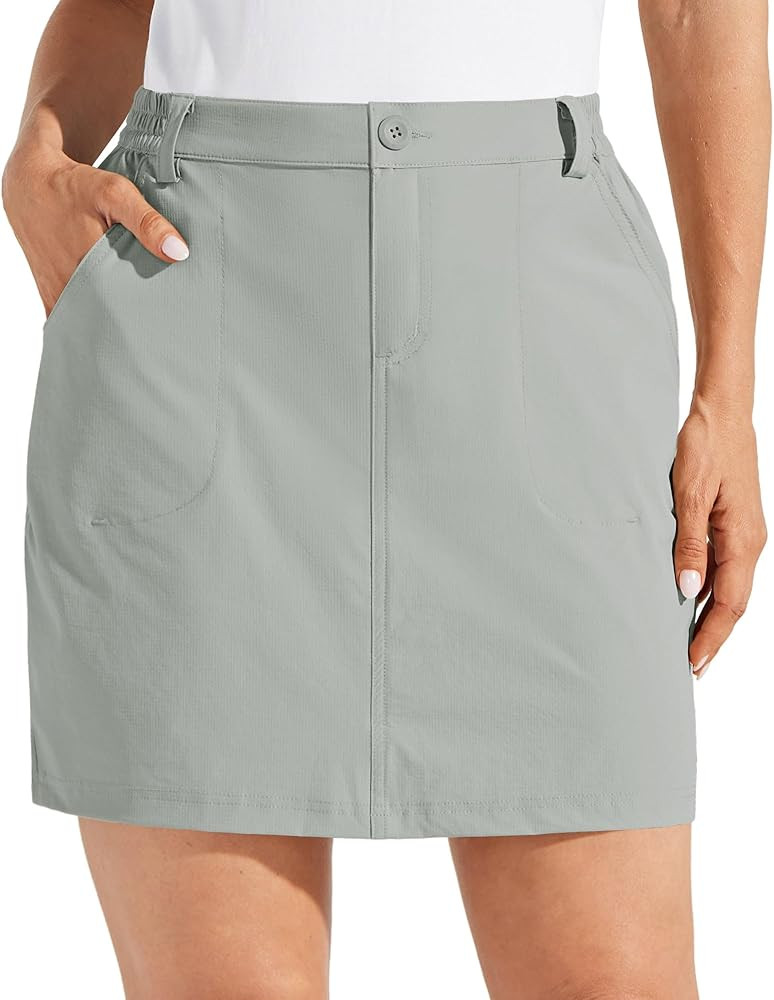 Willit Women's Skorts Golf Casual Skort Skirts UPF 50+ Quick Dry Zip Pockets Outdoor Hiking | Amazon (US)