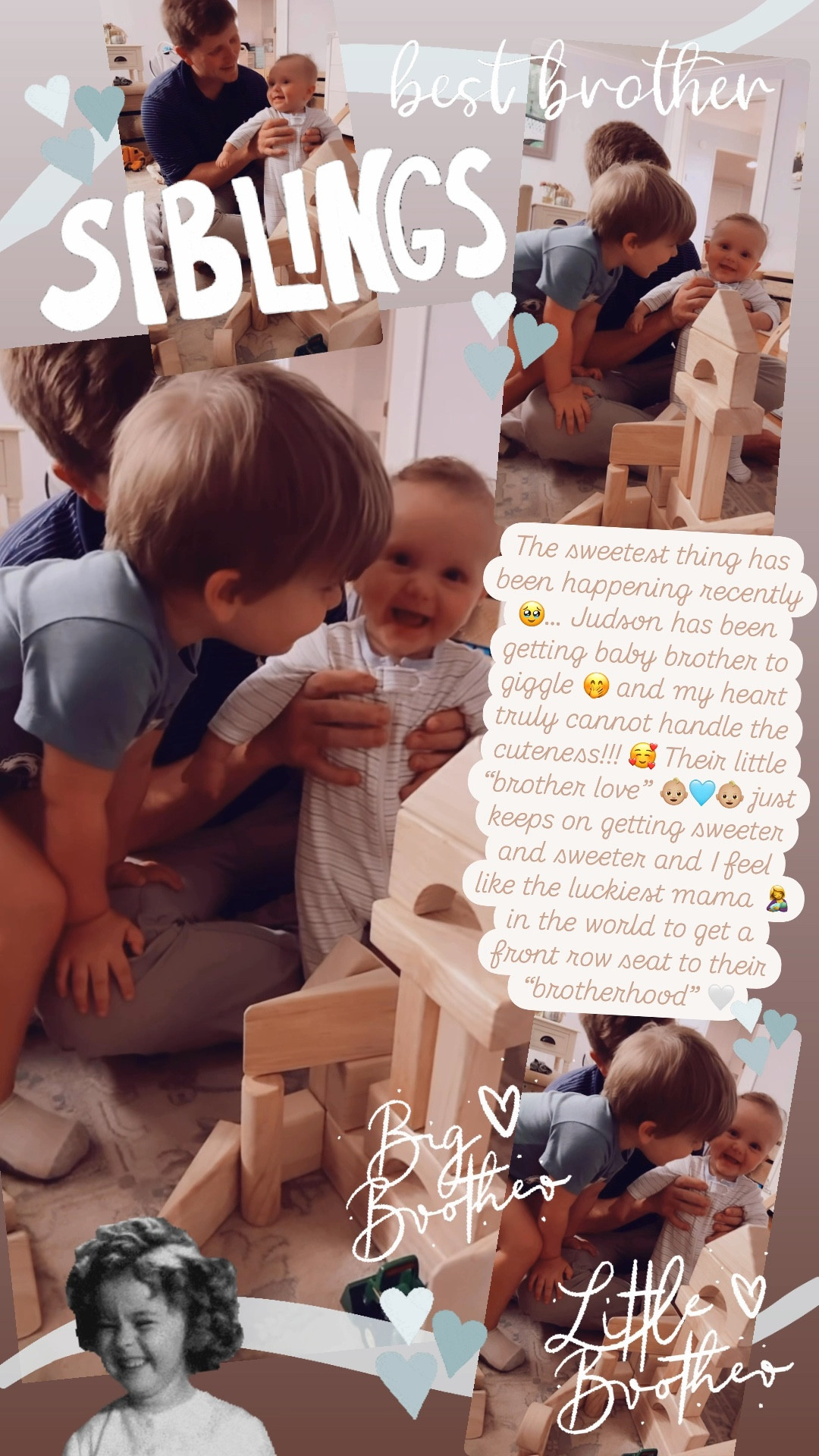 The sweetest thing has been happening recently 🥹… Judson has been getting baby brother to giggle 🤭 and my heart truly cannot handle the cuteness!!! 🥰 Their little “brother love” 👶🏼🩵👶🏼 just keeps on getting sweeter and sweeter and I feel like the luckiest mama 🤱 in the world to get a front row seat to their “brotherhood” 🤍

#LTKFamily #LTKKids #LTKBaby