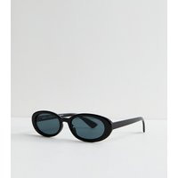 Black Oval Tinted Sunglasses New Look | New Look (UK)