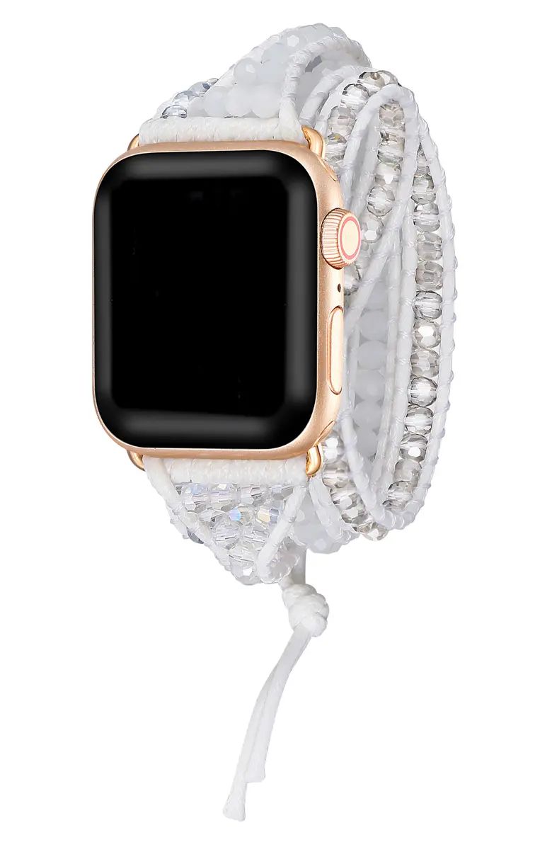 Beaded Wrap Apple Watch® SE & Series 7/6/5/4/3/2/1 Watchband | Nordstrom