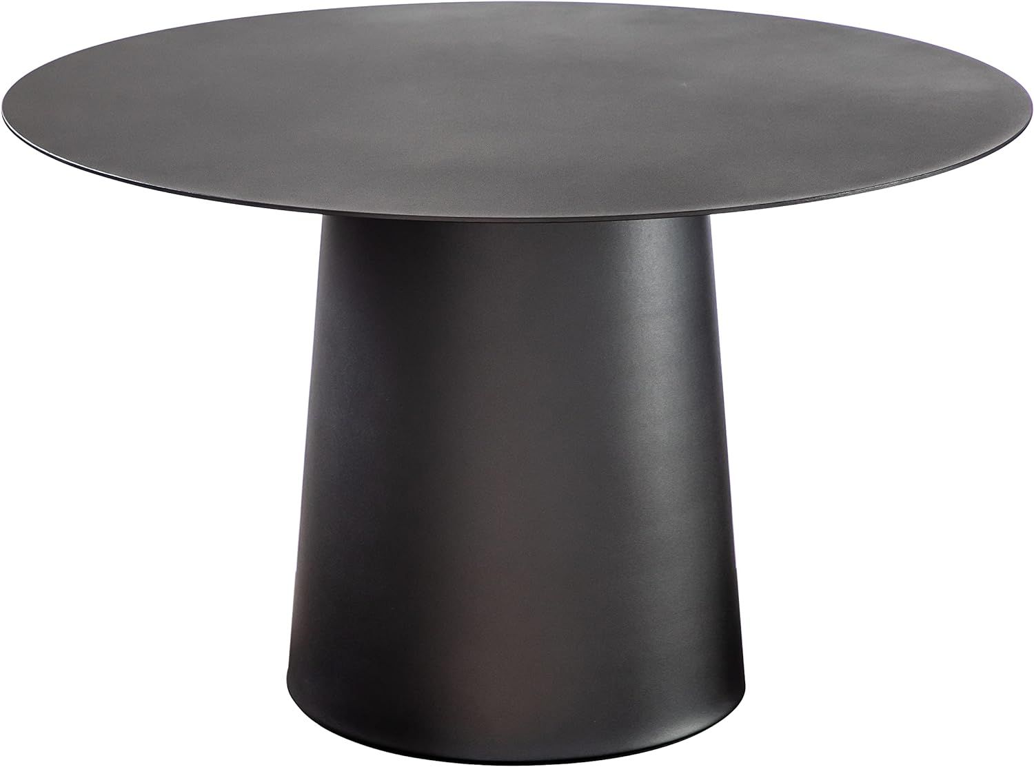 W24 in. Small Black Round Coffee Table Contemporary Coffee Table Metal Single Circle Coffee Table... | Amazon (US)