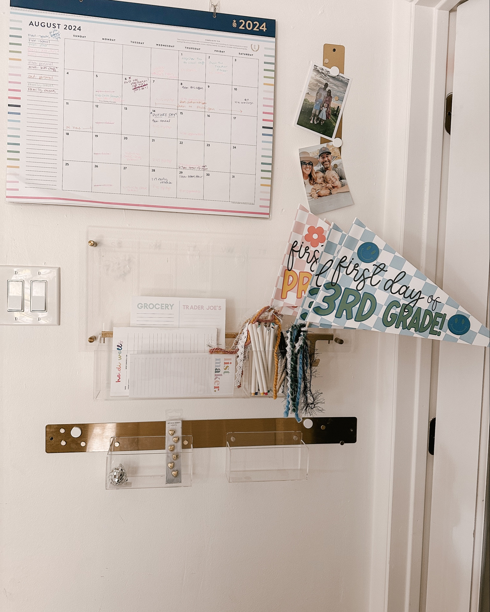 Family command center wall organization. Back to school 

#LTKFamily #LTKBacktoSchool