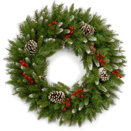 National Tree 24" Frosted Berry Wreath | Walmart (US)