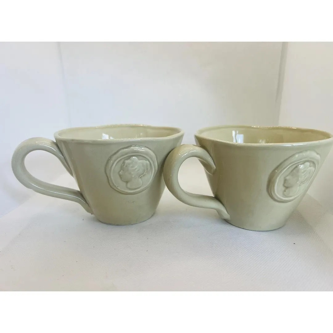 Portobello Embossed Cameo Mugs 2 Wedgwood 4.25 12oz Discontinued HTF No Marks - Etsy | Etsy (US)
