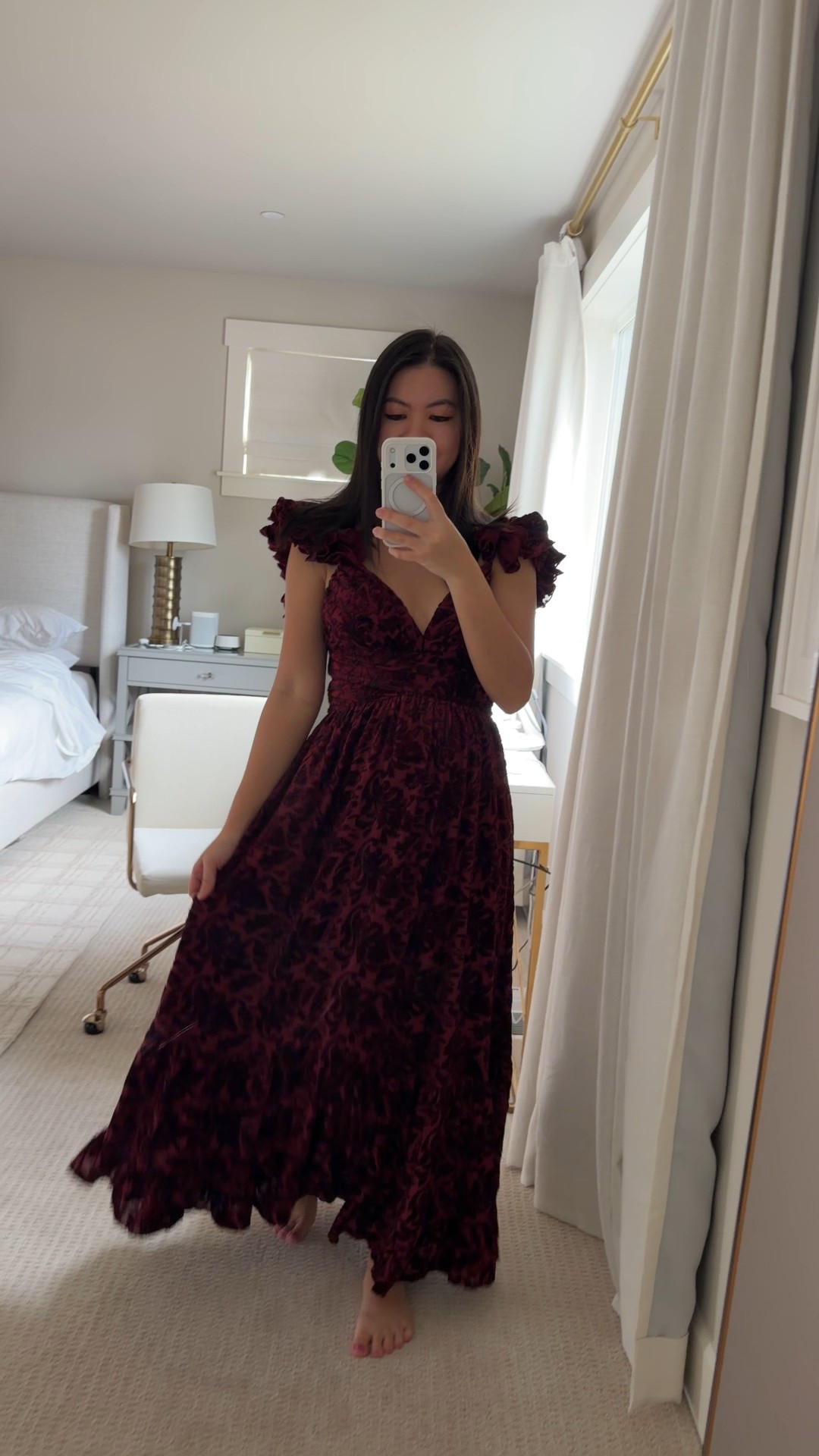 Petal and Pup maxi dress, wedding guest dress, lace up dress and ruffles, wearing size small, runs slightly small 

#LTKPetite #LTKWedding