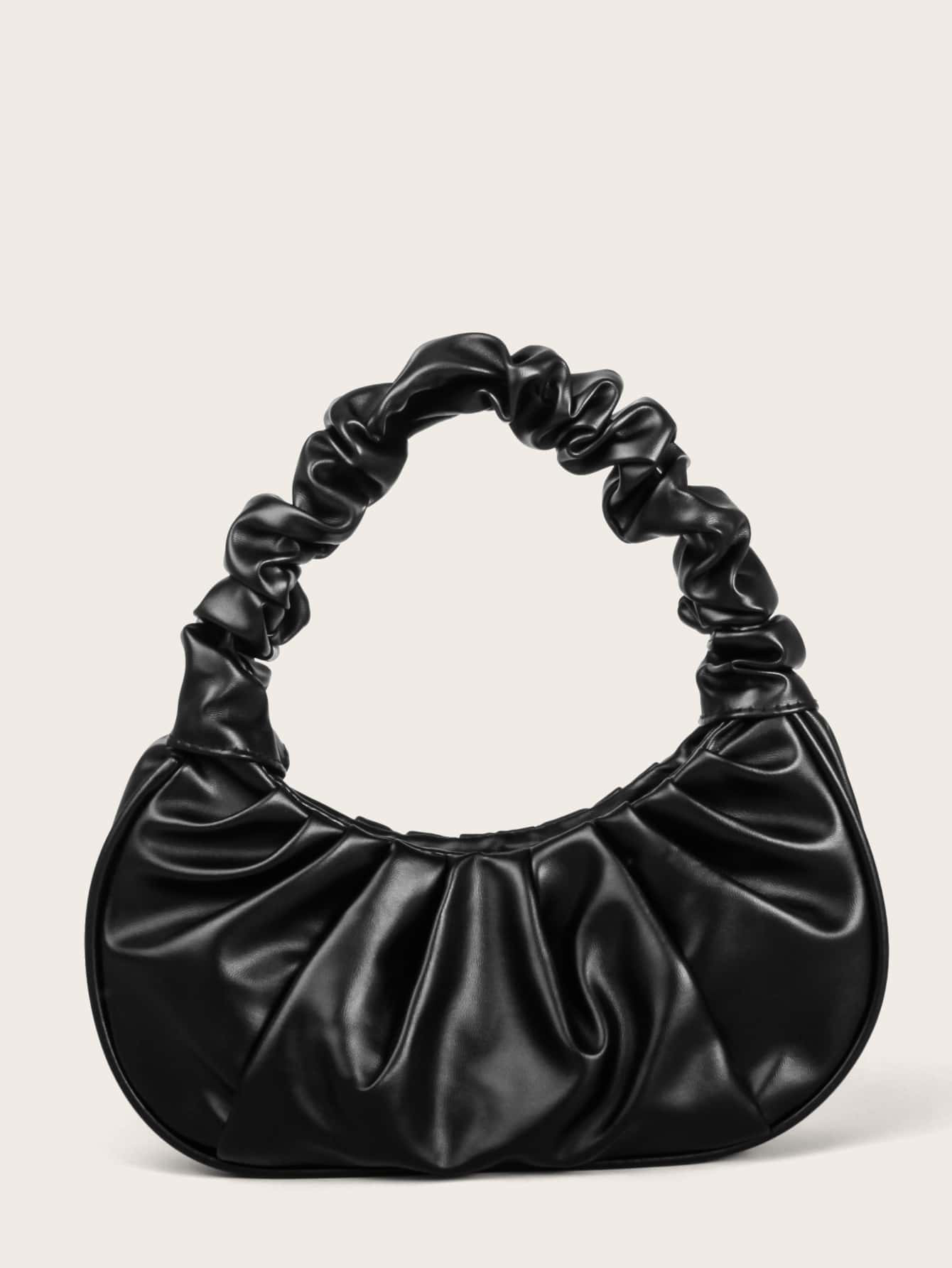 Ruched Baguette Bag | SHEIN