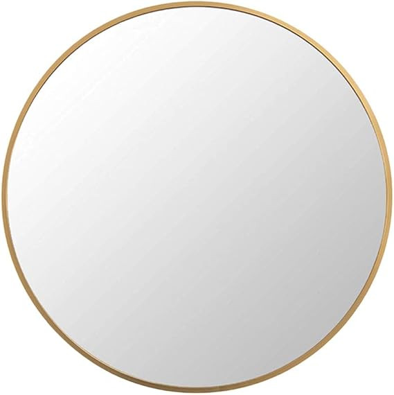 FANYUSHOW Nordic Round Mirror, Bathroom Round Mirror, Wall-Mounted Bathroom Mirror, 15.7''Modern ... | Amazon (US)