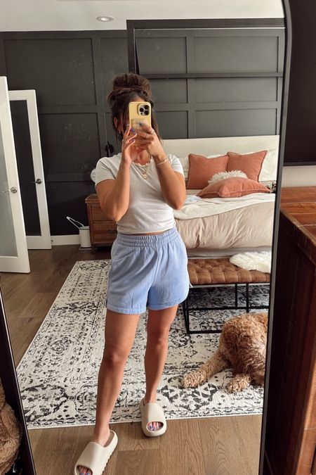 Okay but these shorts and cropped tee are so comfy and cute 

Spring outfits 
Summer outfits 
Spring style 
Summer style 
Lounge 
Travel outfit 

#LTKtravel #LTKstyletip #LTKSeasonal