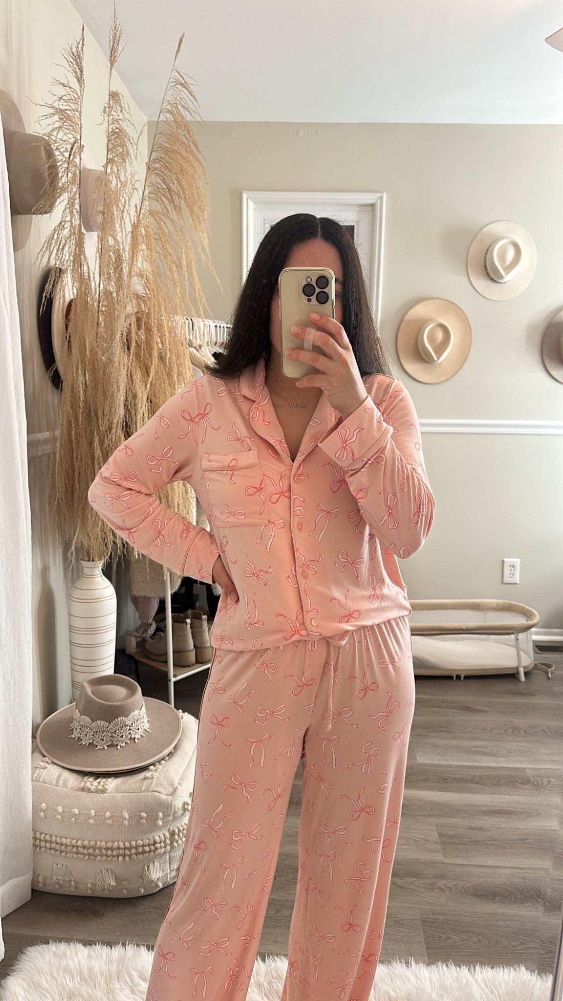 These PJs are not only adorable but perfect for postpartum or pregnancy! Super stretchy and comfortable. Oversized fit so I sized down. 

#LTKPetite #LTKStyleTip #LTKSaleAlert