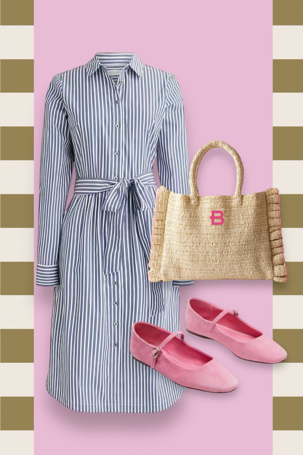 Spring outfit inspo, J. crew dress, spring bag, pink ballet flats, trendy fashion, chic out fit inspo 

#LTKStyleTip #LTKSpring #LTKSeasonal