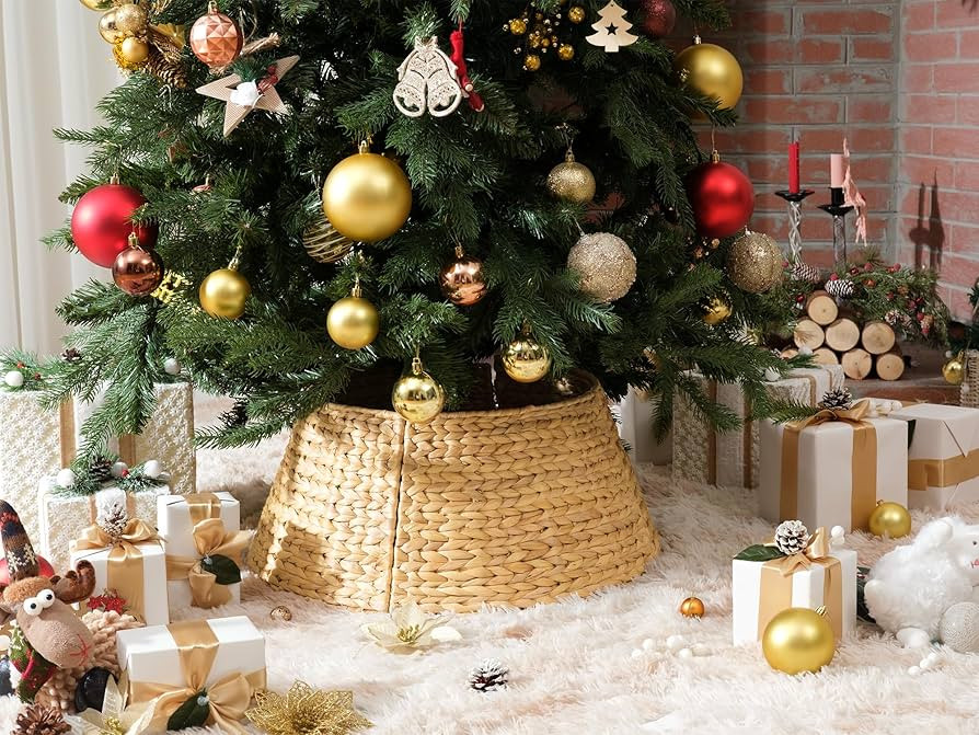 StorageWorks 22.5 Inch Christmas Tree Collar, 4-Piece Durable Christmas Tree Base Cover for Artif... | Amazon (US)