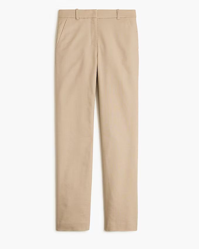 Kallie stretch linen-blend straight-leg pant | J.Crew Factory