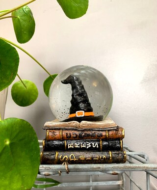 Touch of Nature 5.5" Witch Hat w/ Spell Books Snow Globe | Michaels | Michaels Stores