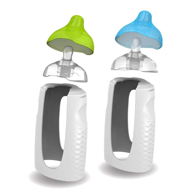Kiinde Twist Squeeze Natural Baby Breast Milk Feeding Bottle with Nipples and Case (2 Pack), Easy... | Amazon (US)